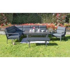 Loungemöbelset 'Sorrent' Aluminium anthrazit 5-teilig
