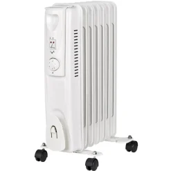 Ölradiator weiß 7 Rippen 1500 W