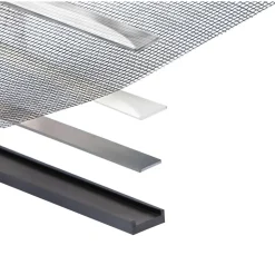 Magnet-Fliegengitterfenster 'Deluxe' schwarz 130 x 150 cm