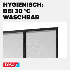 Magnetvorhang selbstschließend schwarz 120 x 240 cm