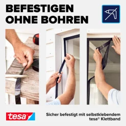 Magnetvorhang selbstschließend schwarz 120 x 240 cm