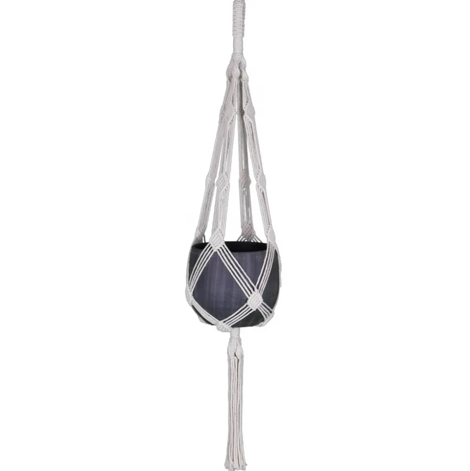 Makramee-Hängeampel Baumwolle für Töpfe von Ø 17 - 20 x 17 cm