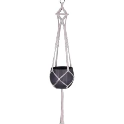 Makramee-Hängeampel Baumwolle für Töpfe von Ø 15 - 17 x 15 cm
