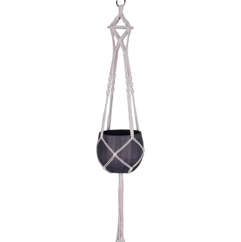 Makramee-Hängeampel Baumwolle für Töpfe von Ø 15 - 17 x 15 cm