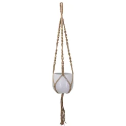 Makramee-Hängeampel Jute für Töpfe von Ø 15 - 17 x 15 cm