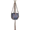 Makramee-Hängeampel Jute für Töpfe von Ø 12 - 15 x 13 cm