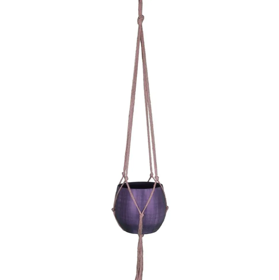 Makramee-Hängeampel Jute für Töpfe von Ø 17 - 20 x 17 cm