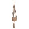 Makramee-Hängeampel Jute natur 80 cm, ohne Topf