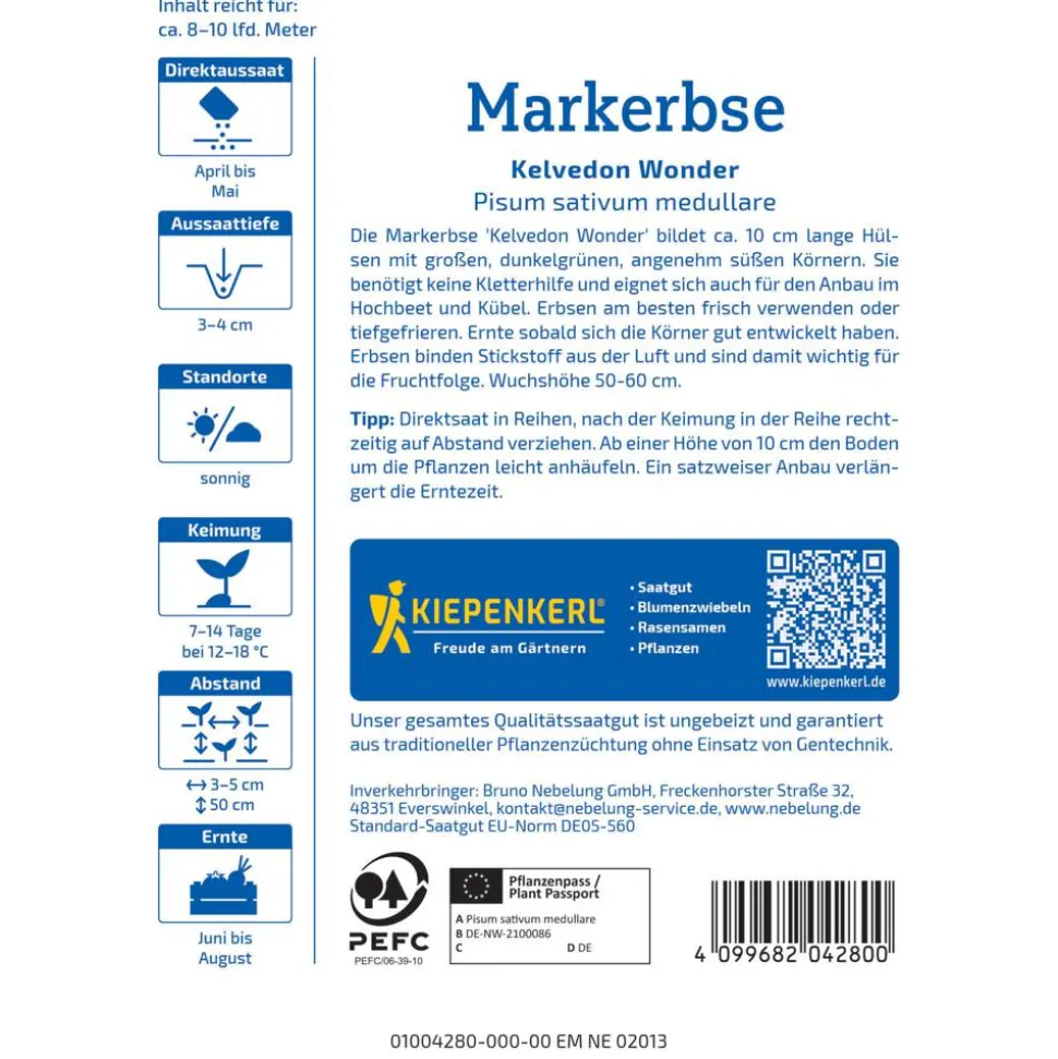 Markerbse 'Kelvedon Wonder'