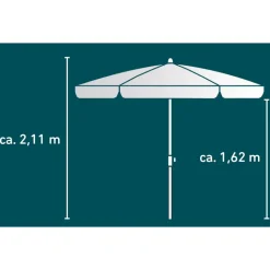 Marktschirm 'Havanna' knickbar Ø 270 cm