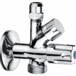 Maschinen-Eckventil verchromt 1/2"