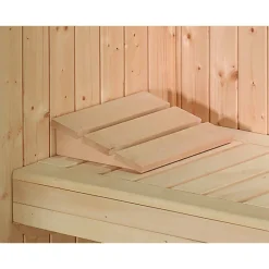 Massivholz-Elementsauna 'Kemi 5' 245 x 193 x 200 cm mit Glastür