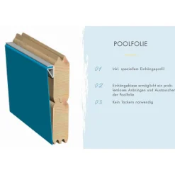 Massivholzpool 'Modell Minipool' 200,5 x 78 x 223 cm