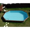 Massivholzpool-Set 'Grenade 2' 436 x 336 x 117 cm mit Leiter und Sandfilter