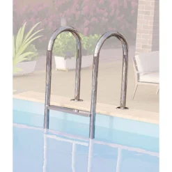 Massivholzpool-Set 'Modell Rechteck pool-Set 3 A' 477 x 300 x 124 cm mit Sonnendeck und Einhängeleiter