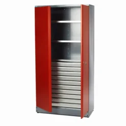 Materialschrank rot