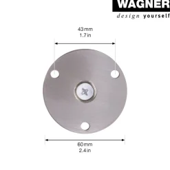 Möbelbein 'Design ST 0380' Stahl edelstahlfarben Ø 38 x 150 - 168 mm