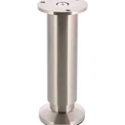 Möbelbein 'Design ST 0380' Stahl edelstahlfarben Ø 38 x 150 - 168 mm