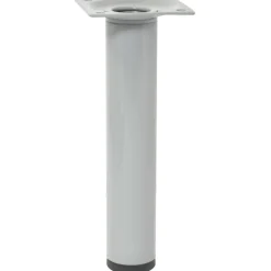 Möbelbein 'Telescope ST 1827' Industriestahl aluminiumfarben ausziehbar Ø 30 x 160 - 250 mm