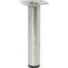 Möbelbein 'Telescope ST 1829' Industriestahl edelstahlfarben ausziehbar Ø 30 x 160 - 250 mm