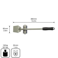 Möbelheber mit Hebelschaufel 'MM 3120' Stahl Tragkraft 150 kg