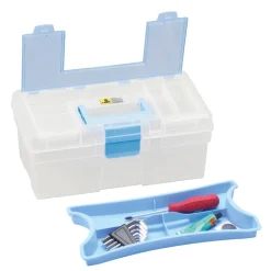 McPlus Aufbewahrungskoffer 'Clear 12.5' blau 31 x 17 x 13 cm