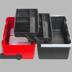 McPlus Profi-Werkzeugkoffer 'AluC22' rot/schwarz 56 x 28,5 x 28 cm