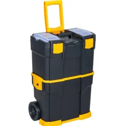 McPlus rollbarer Werkzeugkoffer 'Mobile P 24' schwarz/gelb 46 x 29 x 67,5 cm