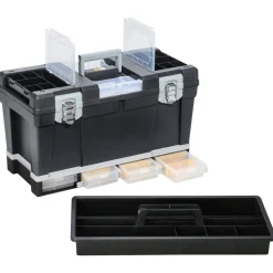 McPlus Werkzeugkoffer 'Depot S 23' schwarz 58 x 28 x 33 cm