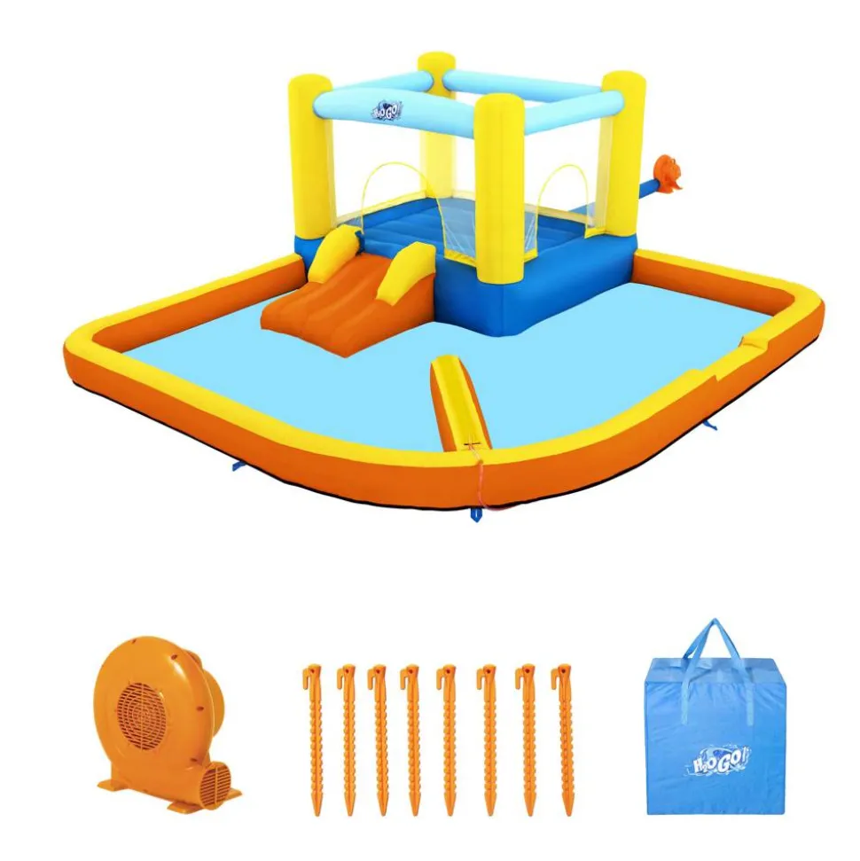 Mega-Wasserpark 'H2OGO!® Beach Bounce' mit Dauergebläse, 365 x 340 x 152 cm