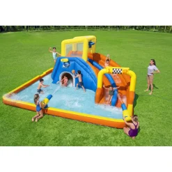 Mega-Wasserpark 'H2OGO! Speedway' bunt 551 x 502 x 265 cm