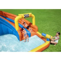 Mega-Wasserpark 'H2OGO! Speedway' bunt 551 x 502 x 265 cm