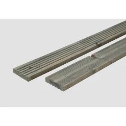 Mehrzweckbrett NH genutet teilgeriffelt grau 2,4 x 12 x 240 cm