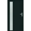 Mehrzwecktür 'Midland' weiß/anthrazit 1000 x 2000 mm DIN R
