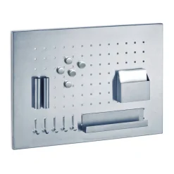 Memoboard silbern 50 x 35 x 1,5 cm