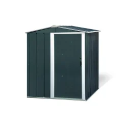 Metallgerätehaus 'Eco 5x4' anthrazit/weiß 162 x 122 x 182 cm