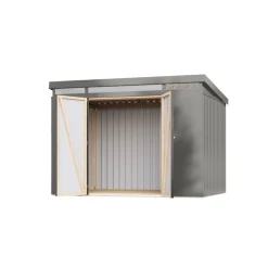 Metallgerätehaus 'Taurus 3' graualuminium 290 x 213 x 209 cm