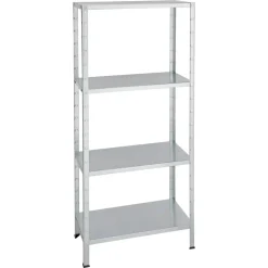 Metallregal verzinkt, 175 x 80 x 40 cm, 4 Böden à 50 kg