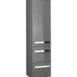Midischrank 'Juno' grau foliert 30 x 121 x 33 cm