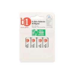 Mignon-Akku-Batterien HR6 AA 4 Stück