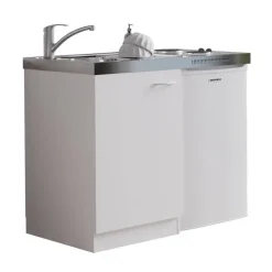 Miniküche 'Levin' mit Kühlschrank 100 x 87 x 60 cm