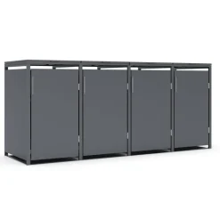 Mülltonnenbox anthrazit 265 x 116 x 80 cm