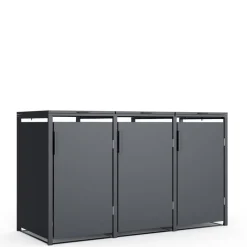 Mülltonnenbox anthrazit 198,5 x 116 x 80 cm