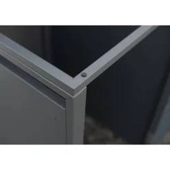 Mülltonnenbox 'Kubus' anthrazit Stahl 264 x 80 x 116 cm