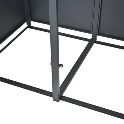 Mülltonnenbox 'Status 3' anthrazit/Holzoptik 198 x 80 x 116 cm