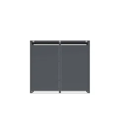 Mülltonnenbox 'Tonus 2' dunkelgrau/grau 132 x 80 x 116 cm