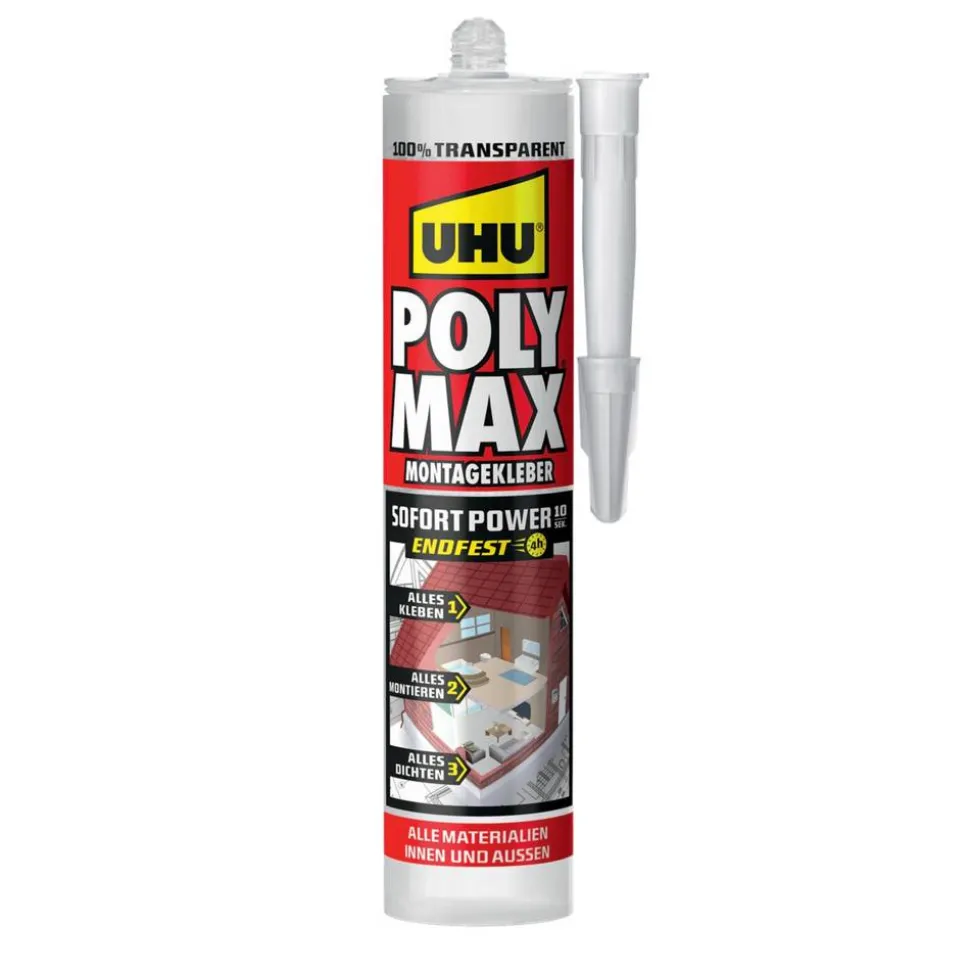 Montagekleber 'POLY MAX Sofort Power' transparent 300 g