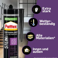 Montagekleber 'Stein' grau 420 g
