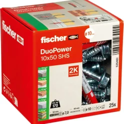 Montage-Set 'Duopower' Dübel und Schrauben, Ø 10 x 50 mm, 50-teilig