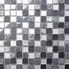 Mosaikfliese 'Boston' Materialmix grau 30 x 30 cm